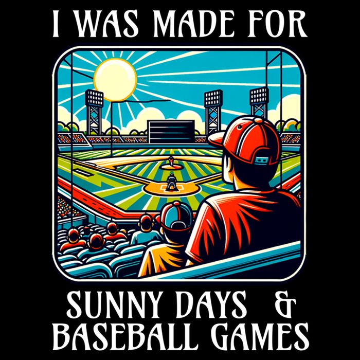Retro I Was Made Sunny Days And Baseball Games Summer Funny Gift Backpack