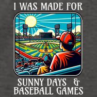Retro I Was Made Sunny Days And Baseball Games Summer Funny Gift Vector Backpack