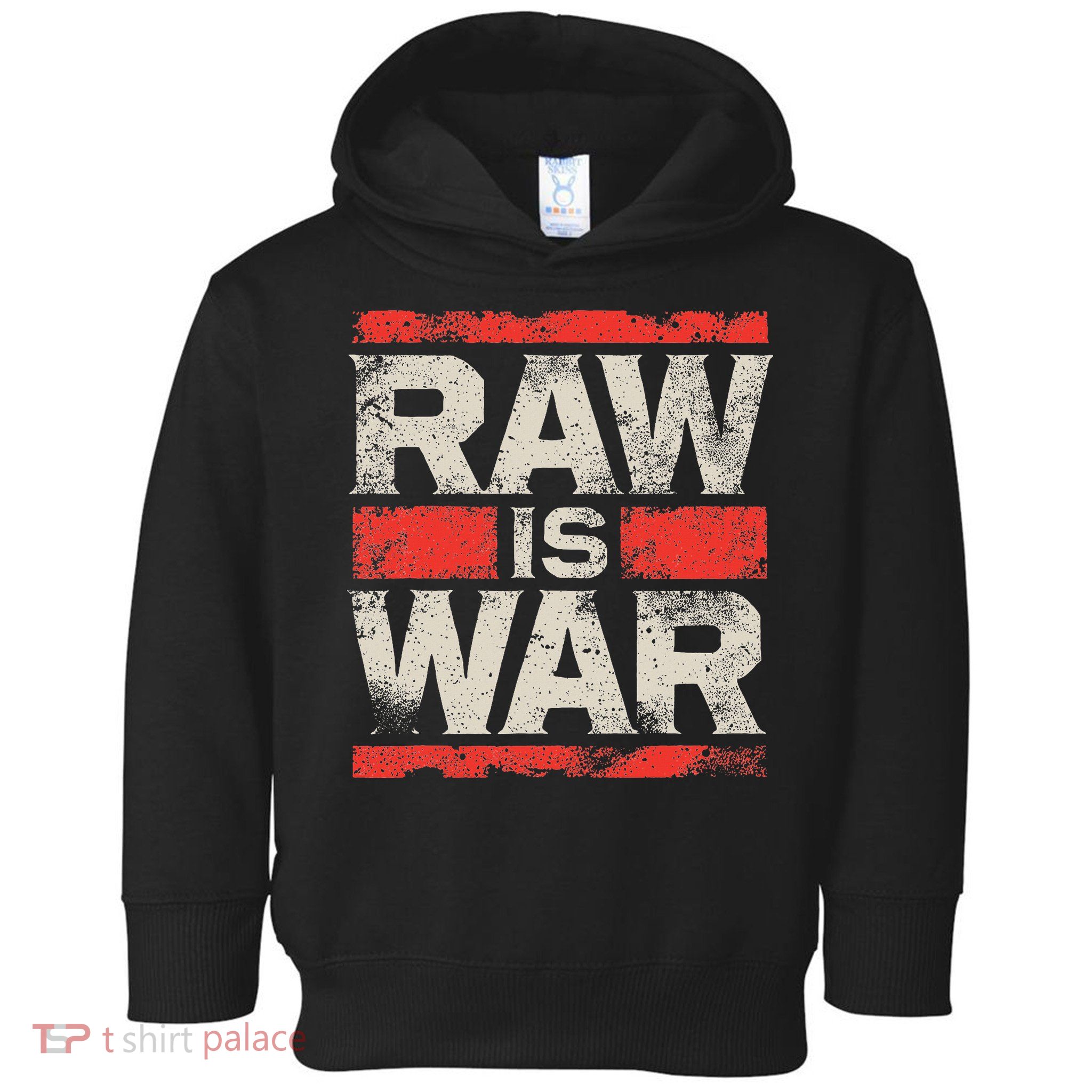 Raw Is War Pro Wrestling Famous Vintage 90s Art Toddler Hoodie