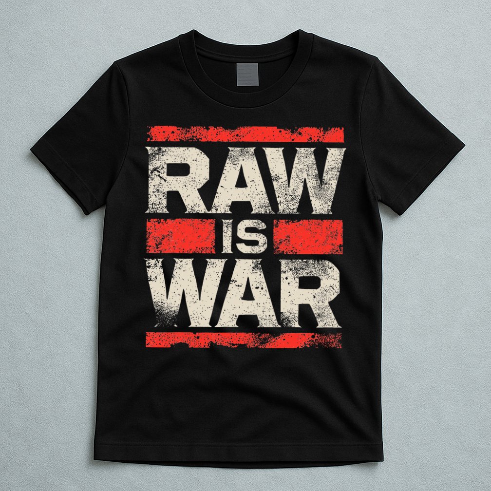 Raw Is War Pro Wrestling Famous Vintage 90s Art T-Shirt