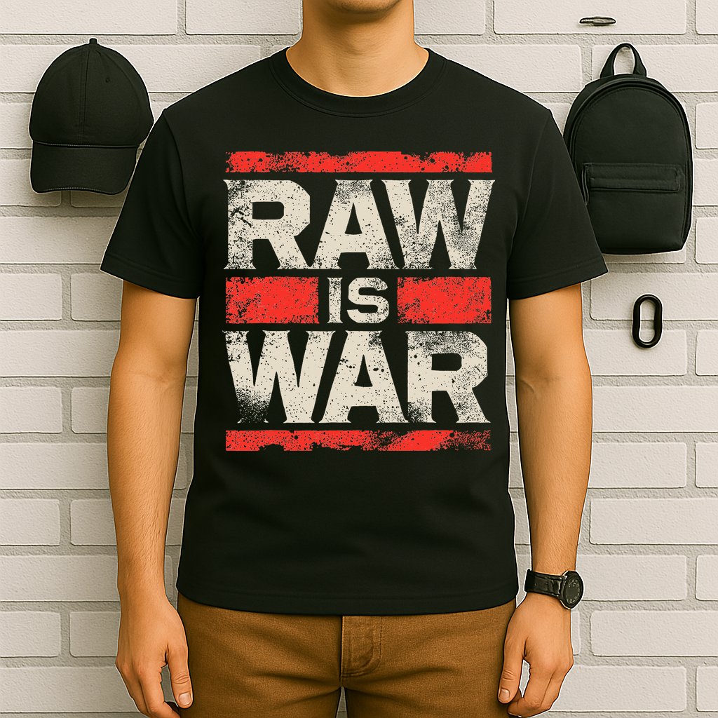 Raw Is War Pro Wrestling Famous Vintage 90s Art T-Shirt