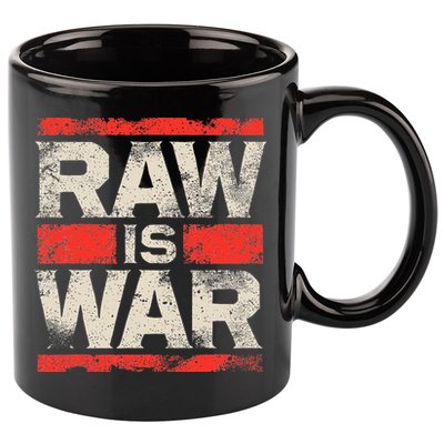Raw Is War Pro Wrestling Famous Vintage 90s Art 11oz C Handle Ceramic Mug