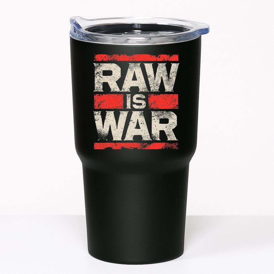 Raw Is War Pro Wrestling Famous Vintage 90s Art Tumbler