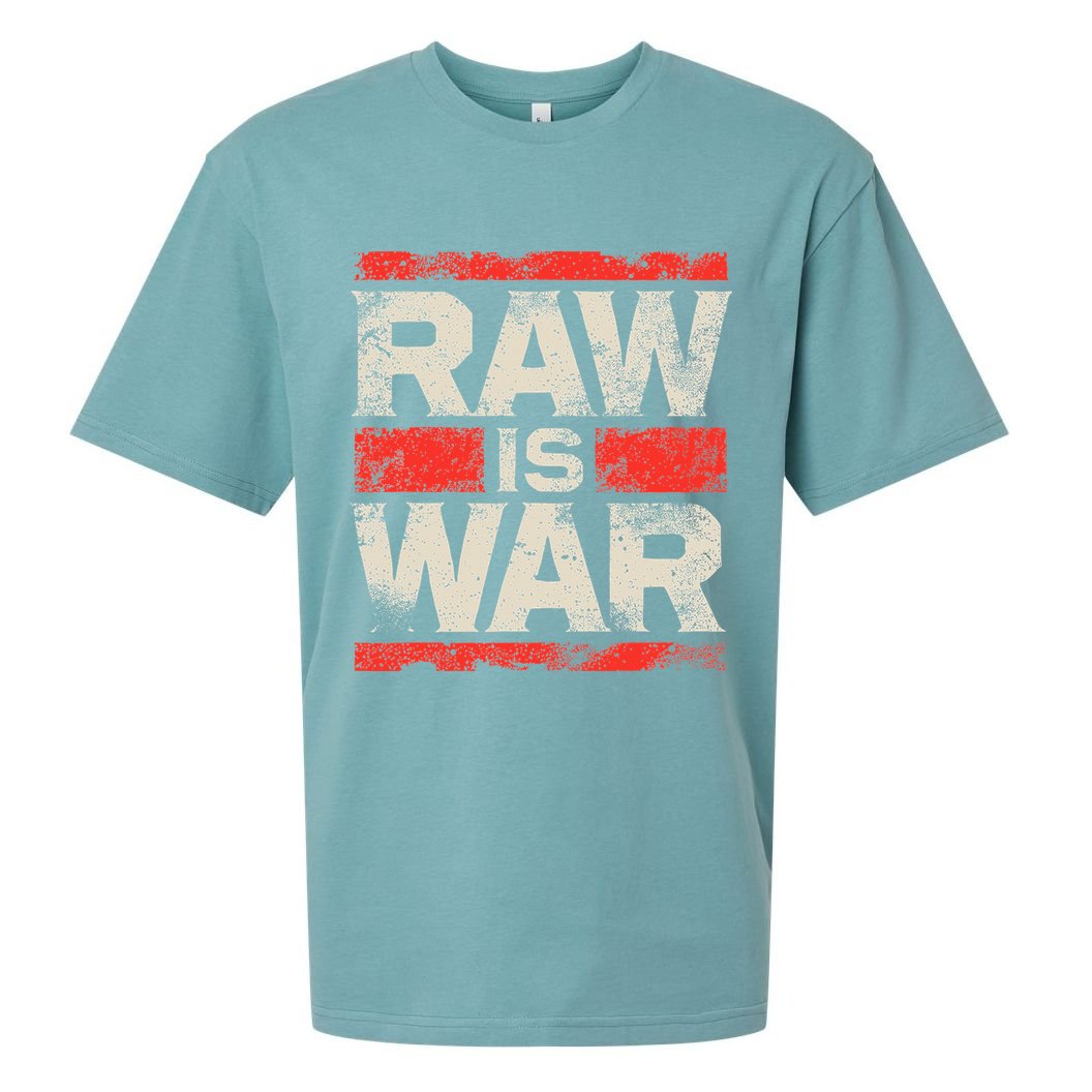 Raw Is War Pro Wrestling Famous Vintage 90s Art Sueded Cloud Jersey T-Shirt