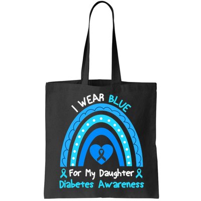 Rainbow I Wear Blue For My Daughter Diabetes Bag