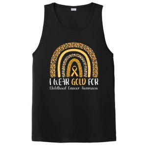 Rainbow I Wear Gold For Childhood Cancer Awareness PosiCharge Competitor Tank