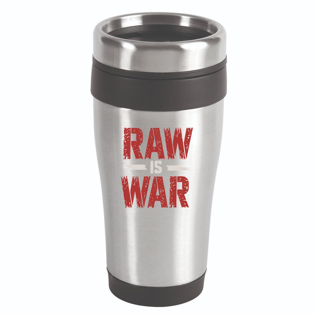 Raw Is War Funny Distressed Retro Vintage Design Gift 16oz Travel Tumbler