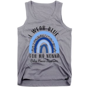 Rainbow I Wear Blue For My Nonna Colon Cancer Awareness Gift Tank Top