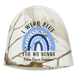 Rainbow I Wear Blue For My Nonna Colon Cancer Awareness Gift Kati - Camo Knit Beanie