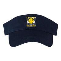 Retro I Wear Gold For Childhood Cancer Awareness Valucap Bio-Washed Visor