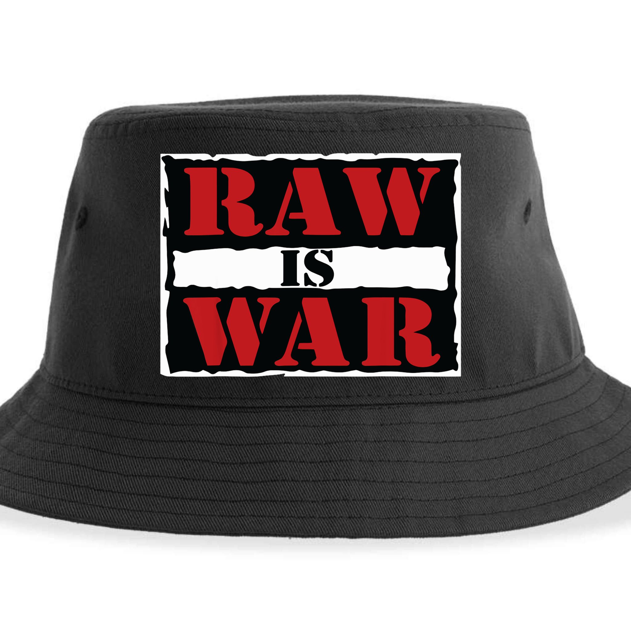 Raw Is War Pro Wrestling Famous Vintage 90s Art Sustainable Bucket Hat