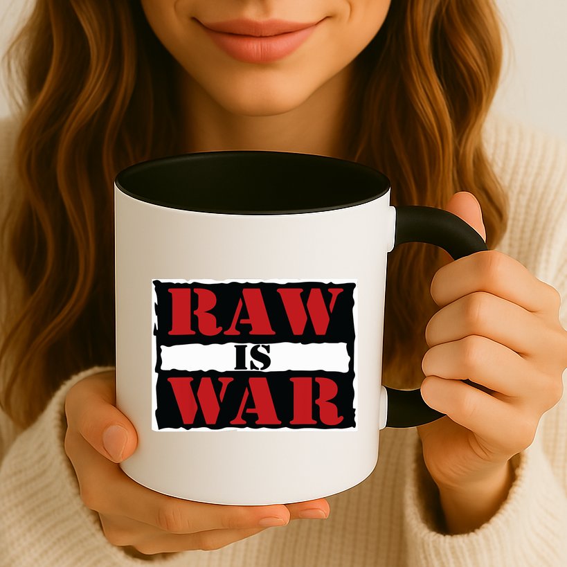 Raw Is War Pro Wrestling Famous Vintage 90s Art Mug