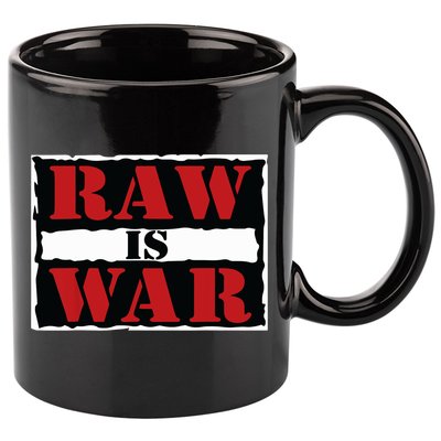 Raw Is War Pro Wrestling Famous Vintage 90s Art 11oz C Handle Ceramic Mug