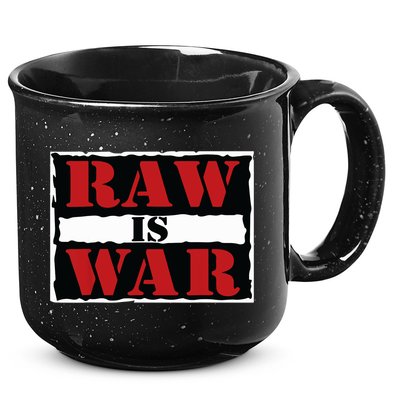 Raw Is War Pro Wrestling Famous Vintage 90s Art 15oz Campfire Ceramic Mug