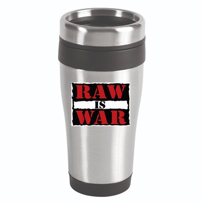 Raw Is War Pro Wrestling Famous Vintage 90s Art 16oz Travel Tumbler