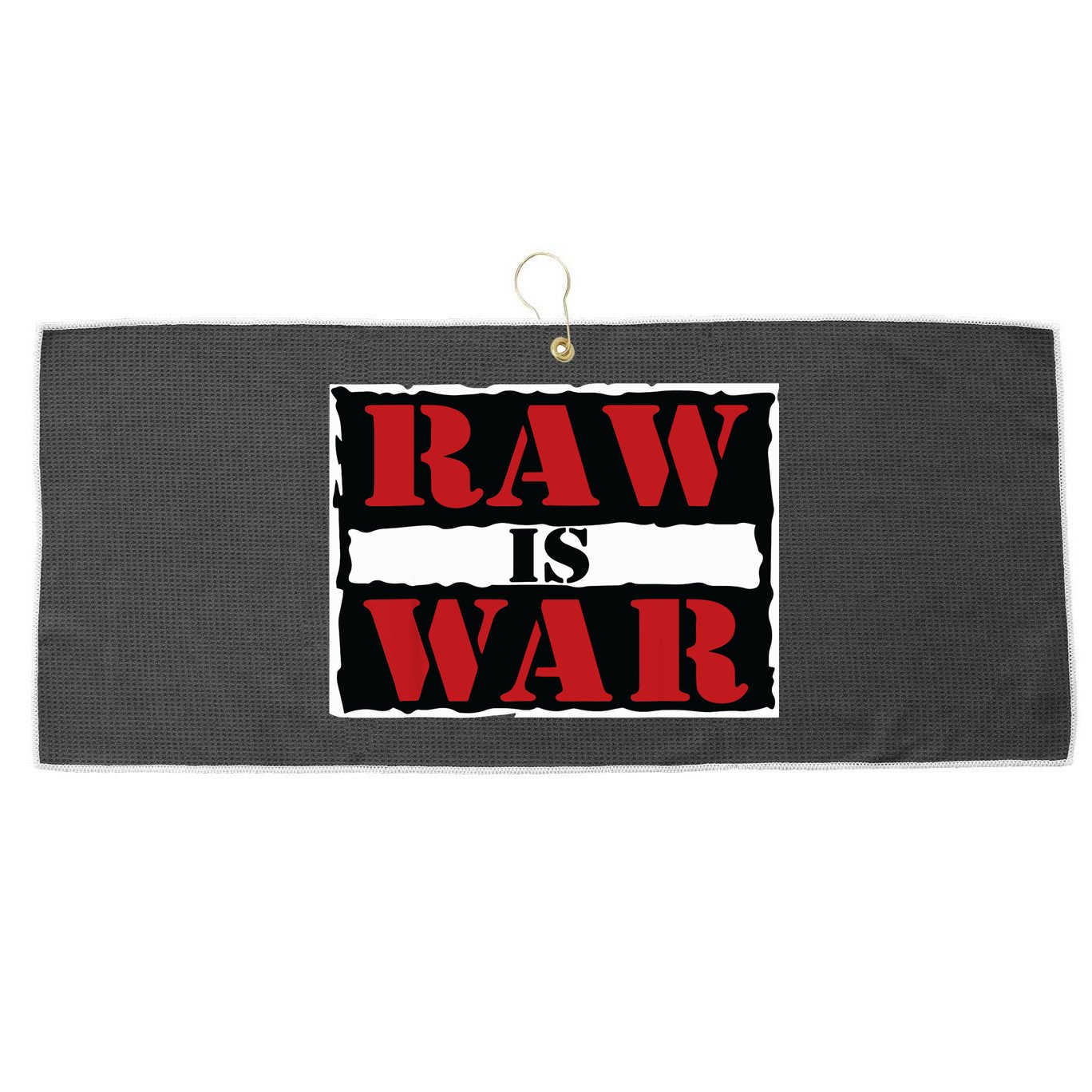 Raw Is War Pro Wrestling Famous Vintage 90s Art Large Microfiber Waffle Golf Towel