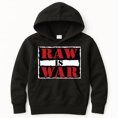 Raw Is War Pro Wrestling Famous Vintage 90s Art Kids Hoodie