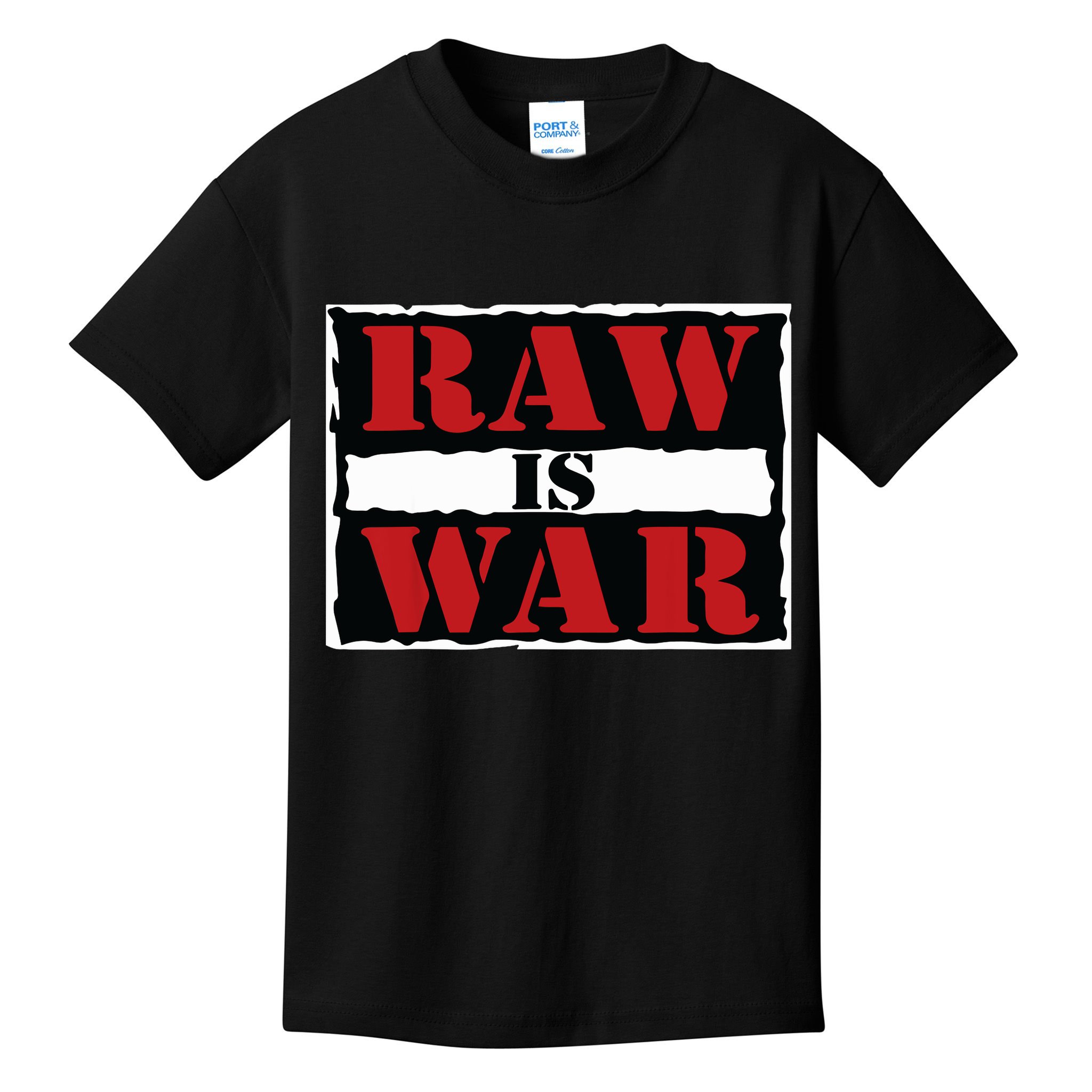 Raw Is War Pro Wrestling Famous Vintage 90s Art Kids T-Shirt