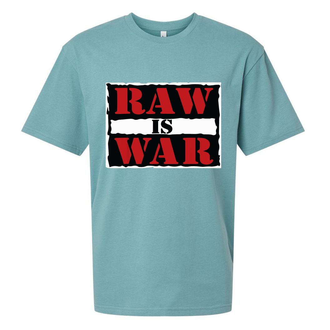 Raw Is War Pro Wrestling Famous Vintage 90s Art Sueded Cloud Jersey T-Shirt