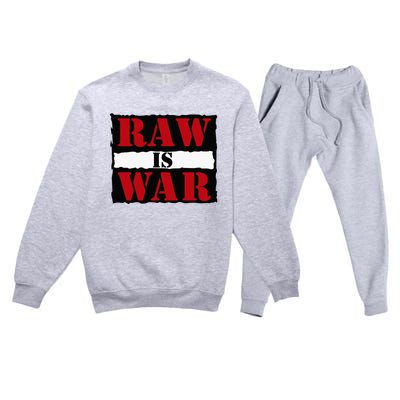 Raw Is War Premium Crewneck Sweatsuit Set