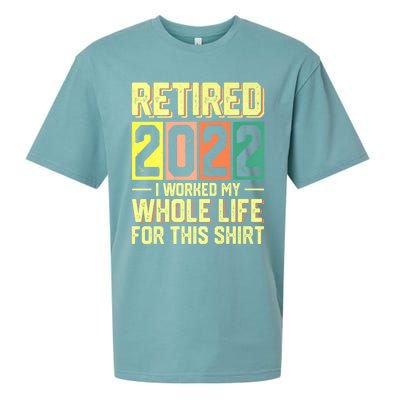 Retired I Worked My Whole Life For This Meaningful Gift Sueded Cloud Jersey T-Shirt