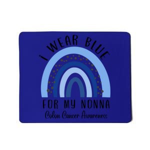 Rainbow I Wear Blue For My Nonna Colon Cancer Awareness Gift Mousepad