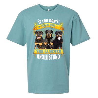 Rottweiler If You Dont Own One Youll Never Understand Sueded Cloud Jersey T-Shirt