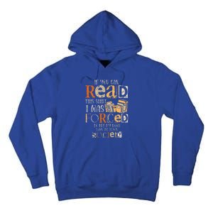 Retro If You Can Read This I Was Forced To Put My Book Tall Hoodie