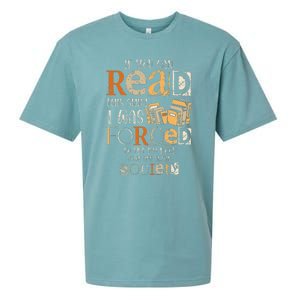 Retro If You Can Read This I Was Forced To Put My Book Sueded Cloud Jersey T-Shirt