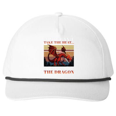 Retro If You CanT Take The Heat Dont Poke The Dragon Snapback Five-Panel Rope Hat