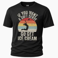 Retro If You Want A Soft Serve Go Get Ice Cream Volleyball Performance Shirt