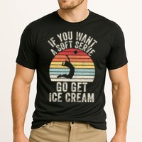 Retro If You Want A Soft Serve Go Get Ice Cream Volleyball Performance Shirt