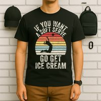 Retro If You Want A Soft Serve Go Get Ice Cream Volleyball T-Shirt