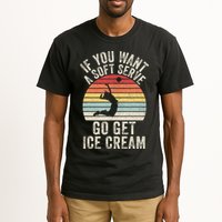 Retro If You Want A Soft Serve Go Get Ice Cream Volleyball Tall T-Shirt