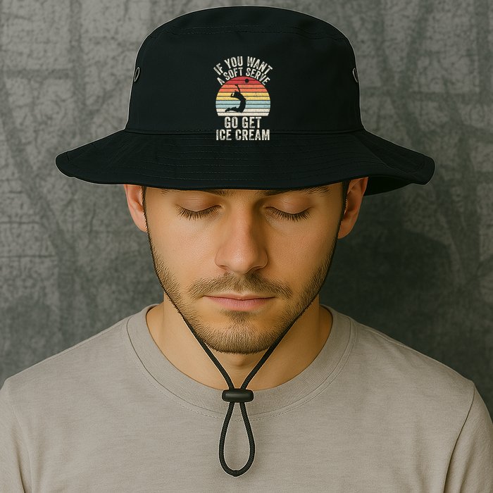 Retro If You Want A Soft Serve Go Get Ice Cream Volleyball Legacy Cool Fit Booney Bucket Hat