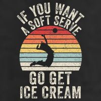 Retro If You Want A Soft Serve Go Get Ice Cream Volleyball 11oz C Handle Ceramic Mug