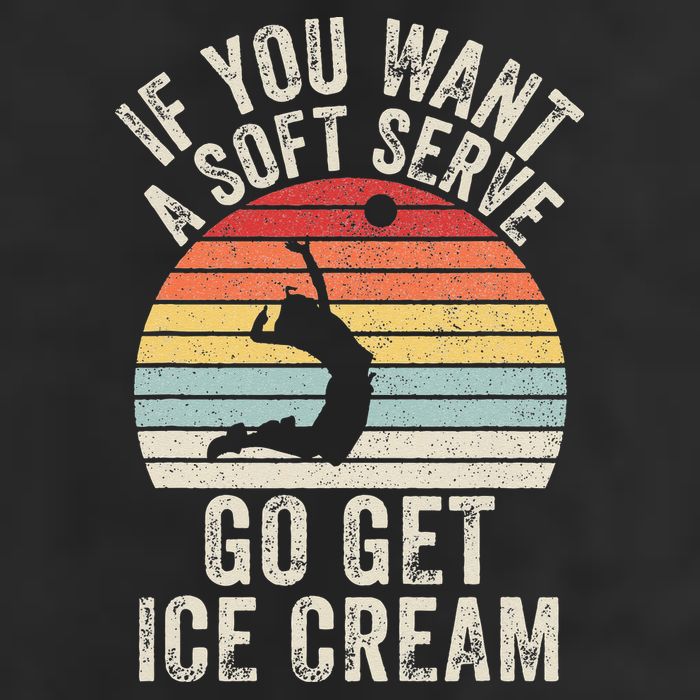 Retro If You Want A Soft Serve Go Get Ice Cream Volleyball 11oz C Handle Ceramic Mug