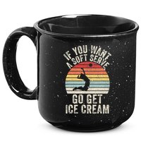 Retro If You Want A Soft Serve Go Get Ice Cream Volleyball 15oz Campfire Ceramic Mug