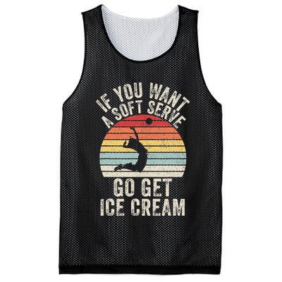 Retro If You Want A Soft Serve Go Get Ice Cream Volleyball Mesh Reversible Basketball Jersey Tank