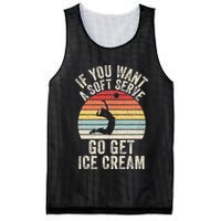 Retro If You Want A Soft Serve Go Get Ice Cream Volleyball Mesh Reversible Basketball Jersey Tank