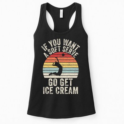 Retro If You Want A Soft Serve Go Get Ice Cream Volleyball Womens Tank Top