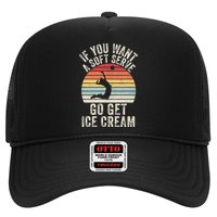 Retro If You Want A Soft Serve Go Get Ice Cream Volleyball Hat