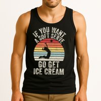 Retro If You Want A Soft Serve Go Get Ice Cream Volleyball Tank Top
