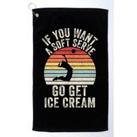 Retro If You Want A Soft Serve Go Get Ice Cream Volleyball Golf Towel