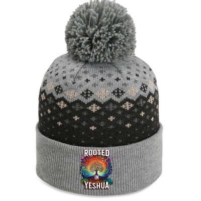 Rooted In Yeshua Meaningful Gift The Baniff Cuffed Pom Beanie