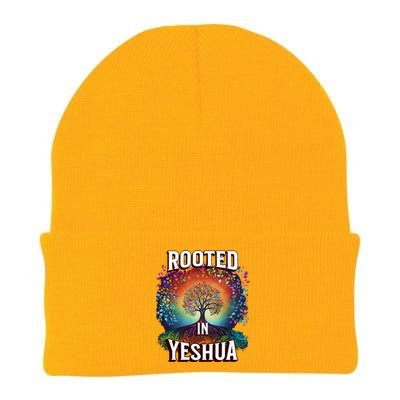 Rooted In Yeshua Meaningful Gift Knit Cap Winter Beanie