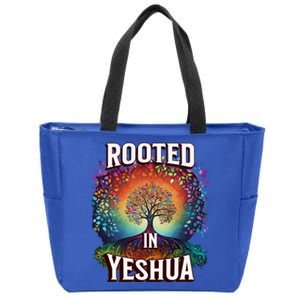 Rooted In Yeshua Meaningful Gift Zip Tote Bag