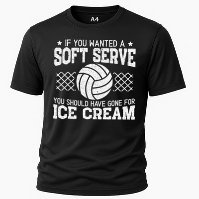 Retro If You Want A Soft Serve Go Get Ice Cream Volleyball Performance Shirt