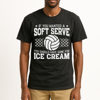 Retro If You Want A Soft Serve Go Get Ice Cream Volleyball Tall T-Shirt