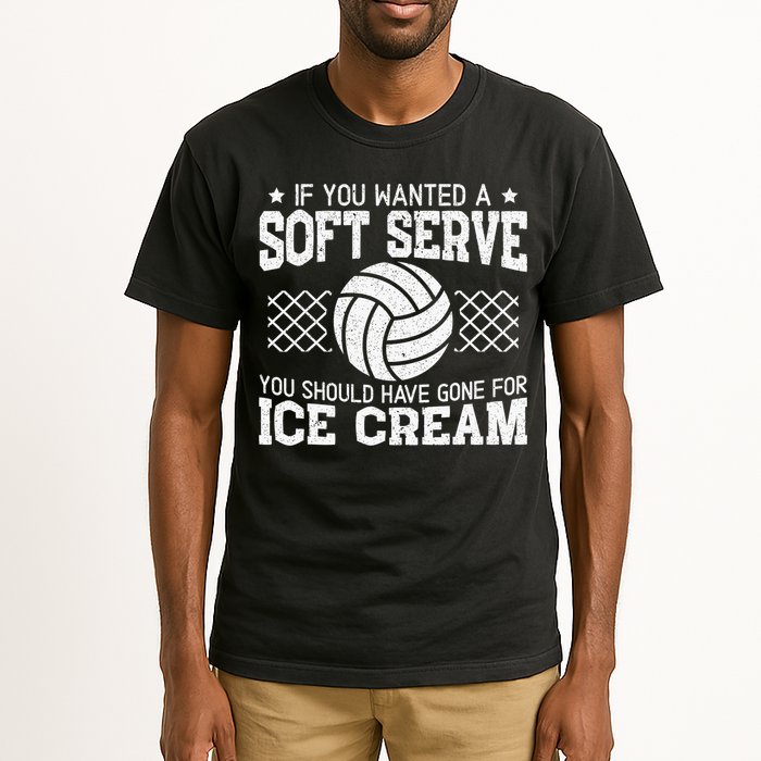 Retro If You Want A Soft Serve Go Get Ice Cream Volleyball Tall T-Shirt